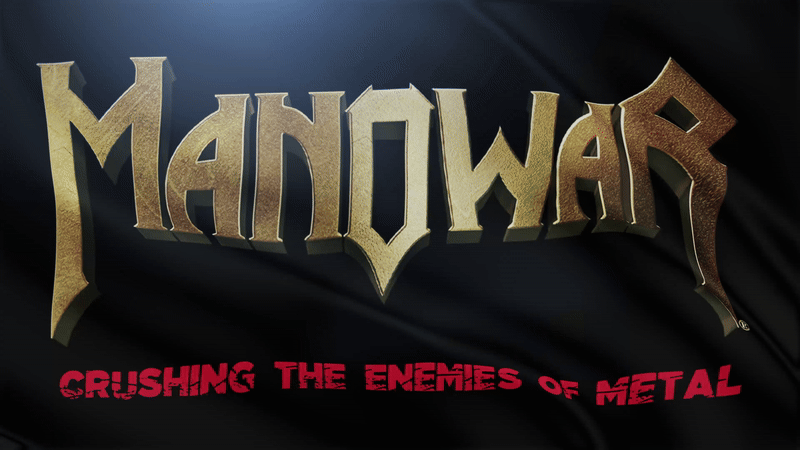 Manowar Flag Crushing The Enemies Of Metal Black