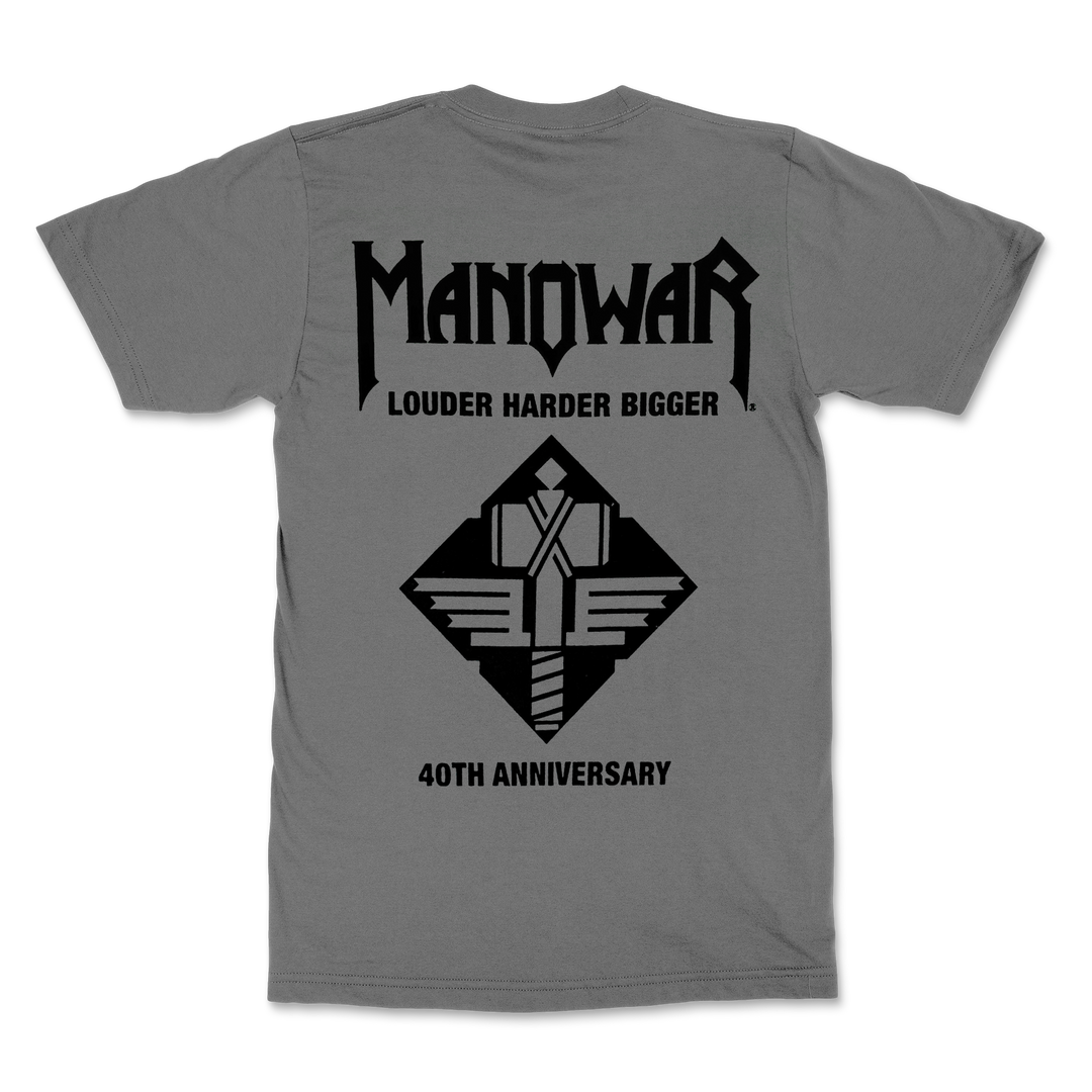 Manowar T-Shirt Sign Of The Hammer- Grey