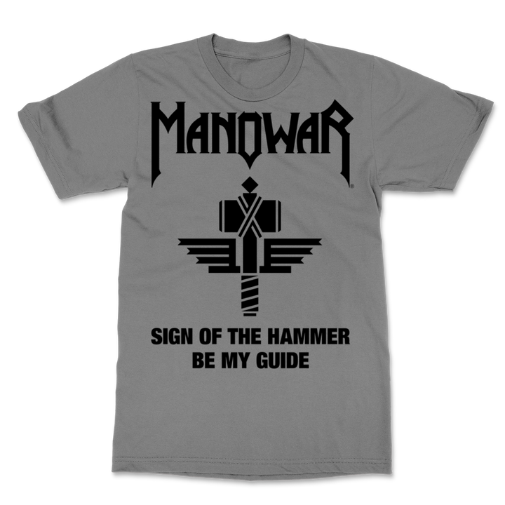 Manowar T-Shirt Sign Of The Hammer- Grey