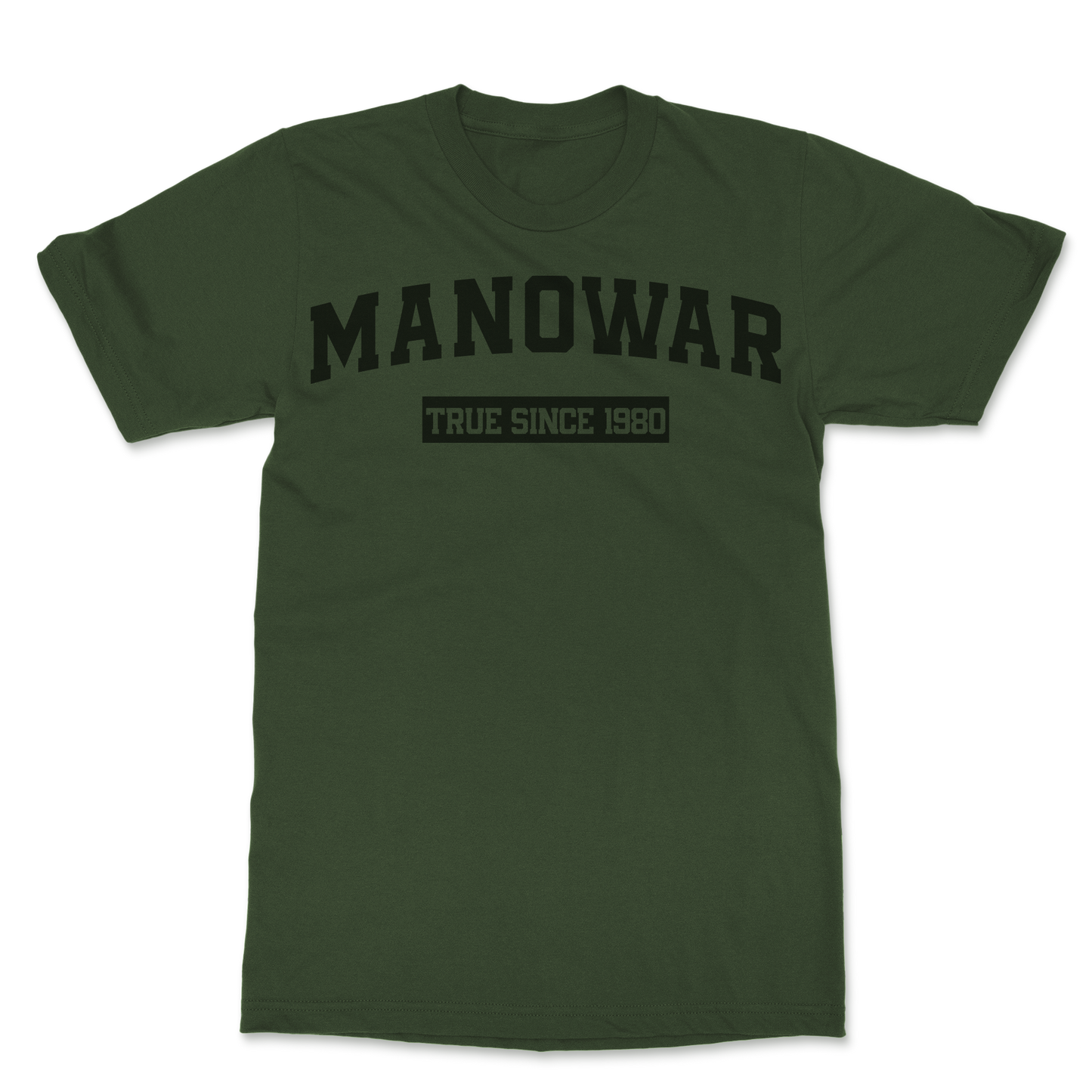 Manowar T-Shirt True Since 1980 green with logo