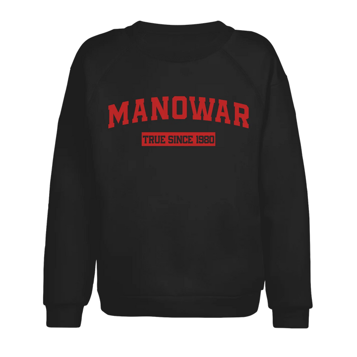 Manowar Sweatshirt True Since 1980 black with logo