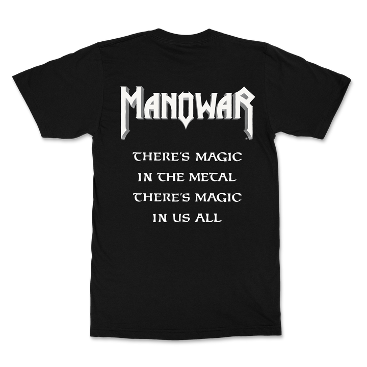 Manowar T-shirt Triumph Of Steel White Logo