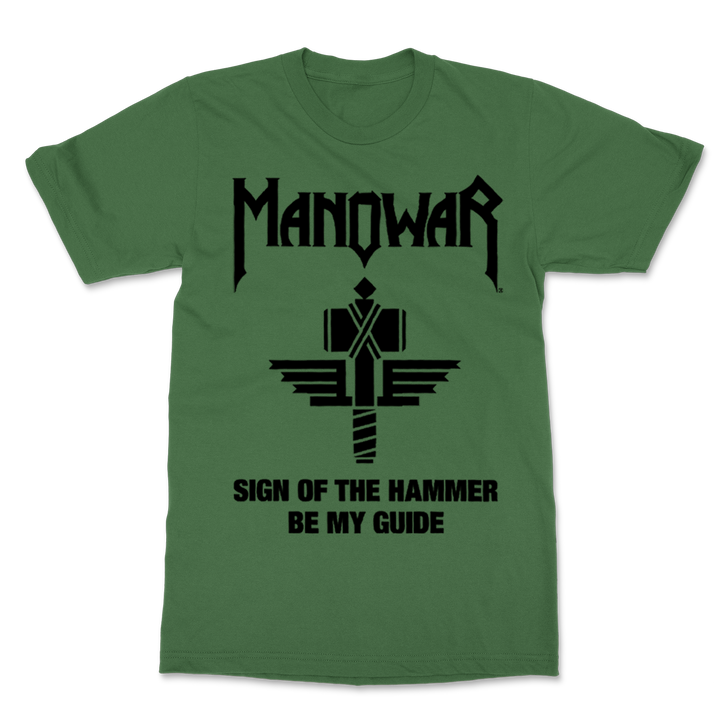 Manowar T-Shirt Sign Of The Hammer green Ltd. Edit. 40th Anniversary