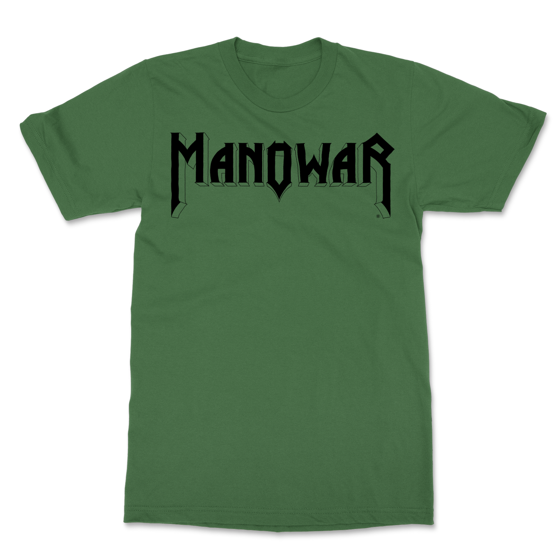 Manowar T-Shirt Sign Of The Hammer Stripes - black on military green ...