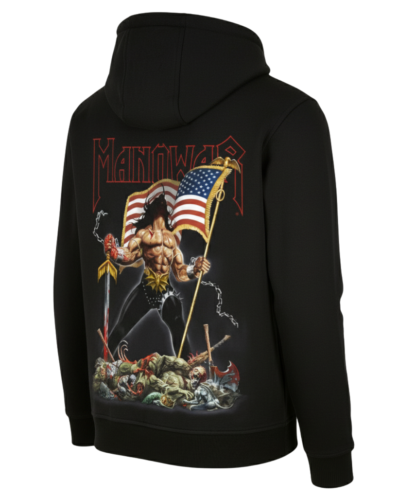 MANOWAR ZIP HOODIE WARRIORS OF THE WORLD