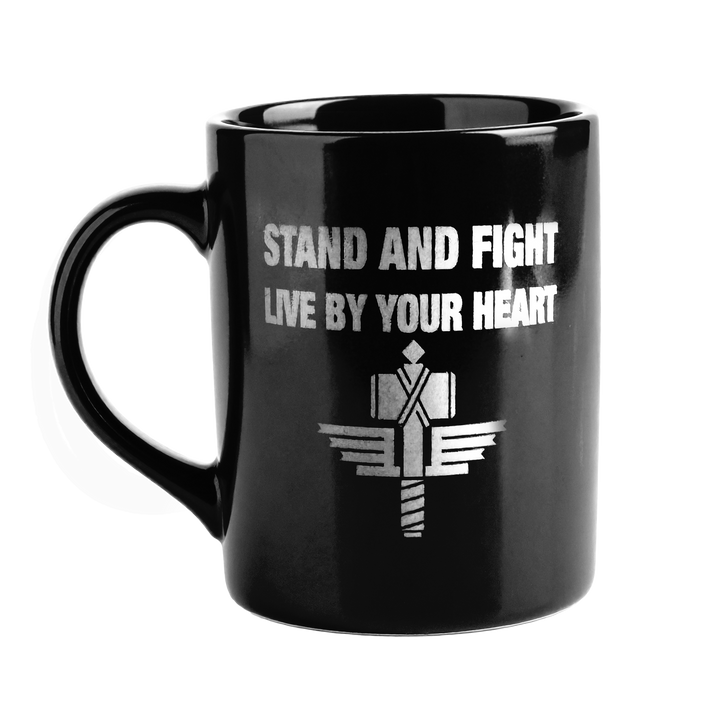 MANOWAR “Stand and Fight” Black Ceramic Mug