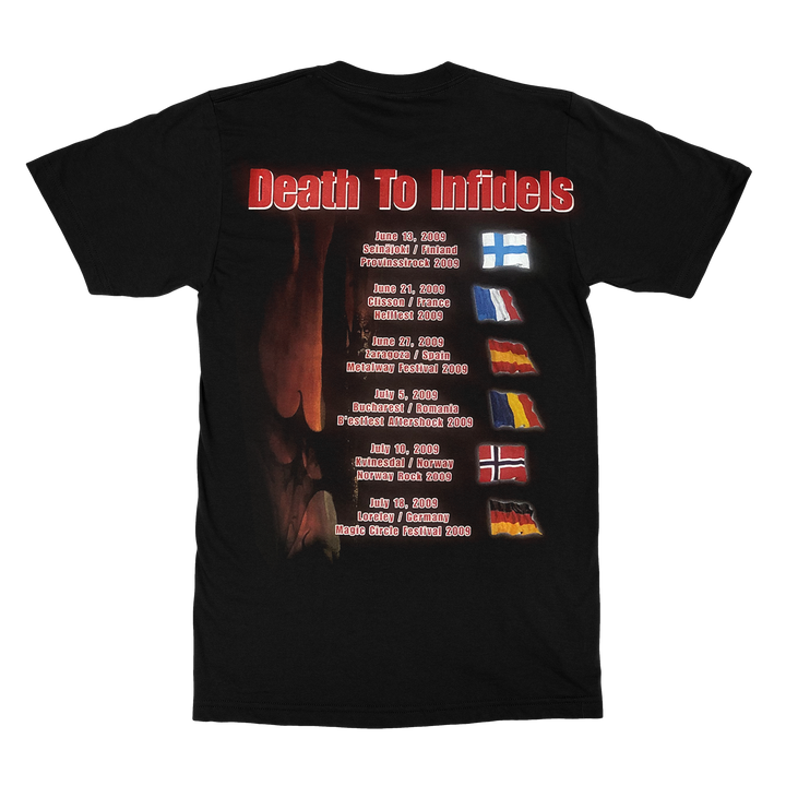 MANOWAR T-SHIRT DEATH TO INFIDELS - TOUR EUROPE 2009 (LEGACY)