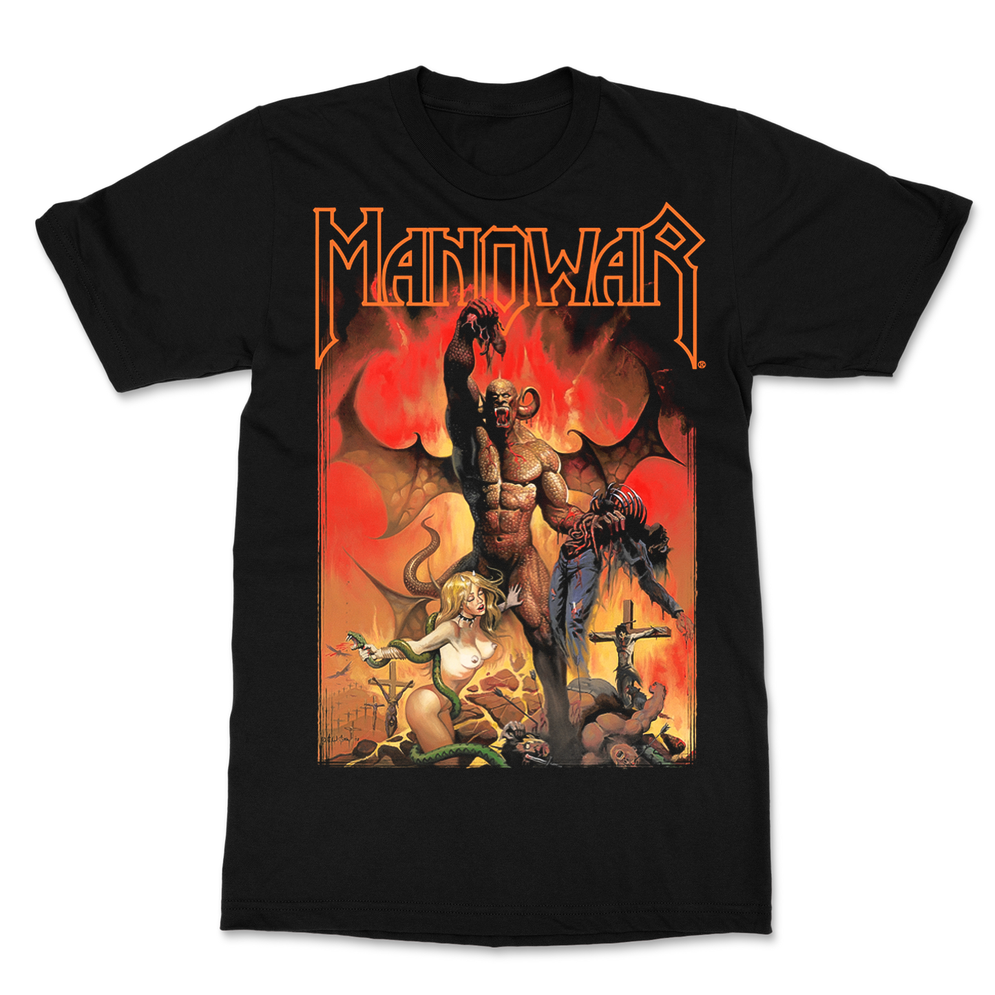 MANOWAR T-SHIRT DEATH TO INFIDELS - TOUR EUROPE 2009 (LEGACY)