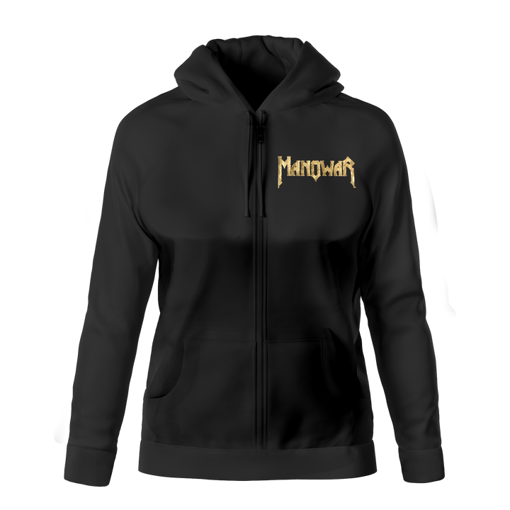 Manowar Ladies Zipper Battle Hymns with golden print