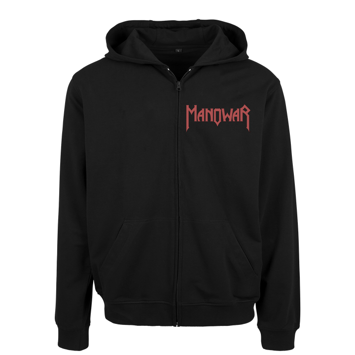 MANOWAR MEN'S ZIPPED HOODIE HAIL TO ENGLAND