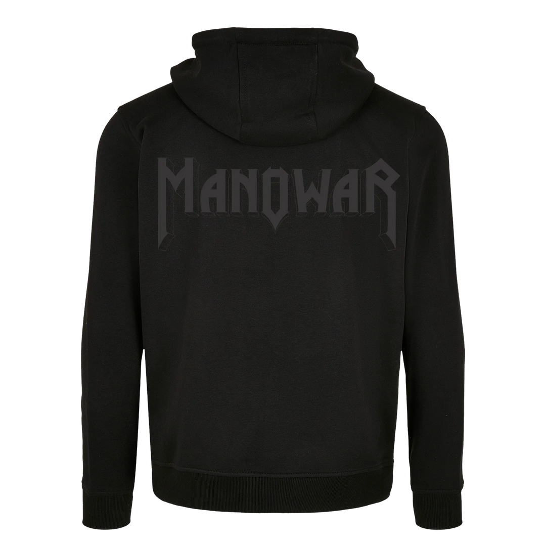 Manowar Zip Hoodie Men’s 3D outline Logo Horizontal