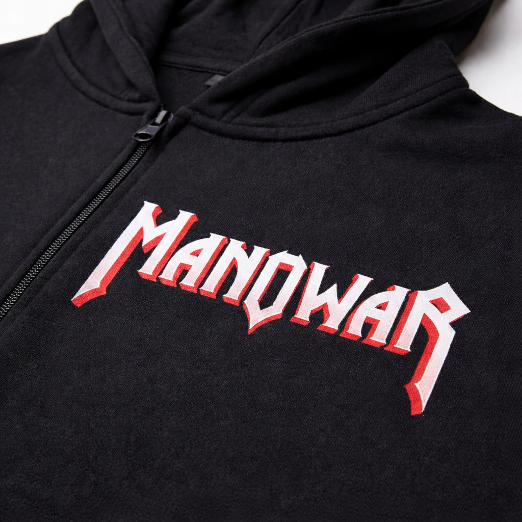 MANOWAR ZIP HOODIE LOUDER THAN HELL