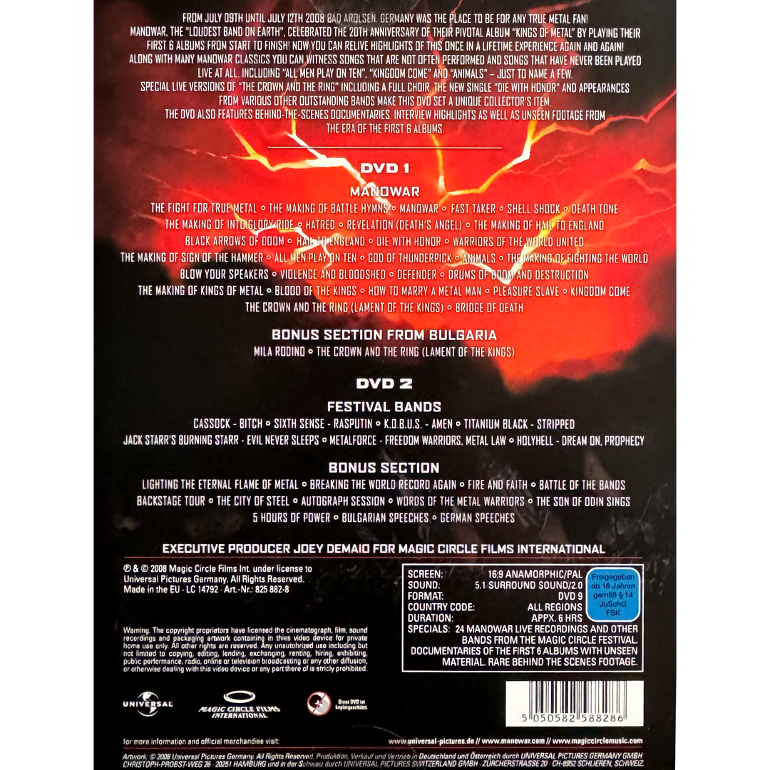 Manowar DVD Limited Magic Circle Festival 2