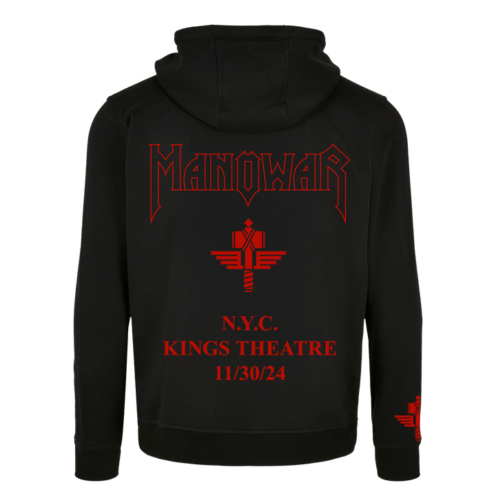 MANOWAR ZIP HOODIE KINGS THEATRE BROOKLYN 2024- LIMITED EDITION