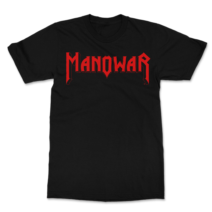 Manowar T-Shirt Sign Of The Hammer Flag (red on black)