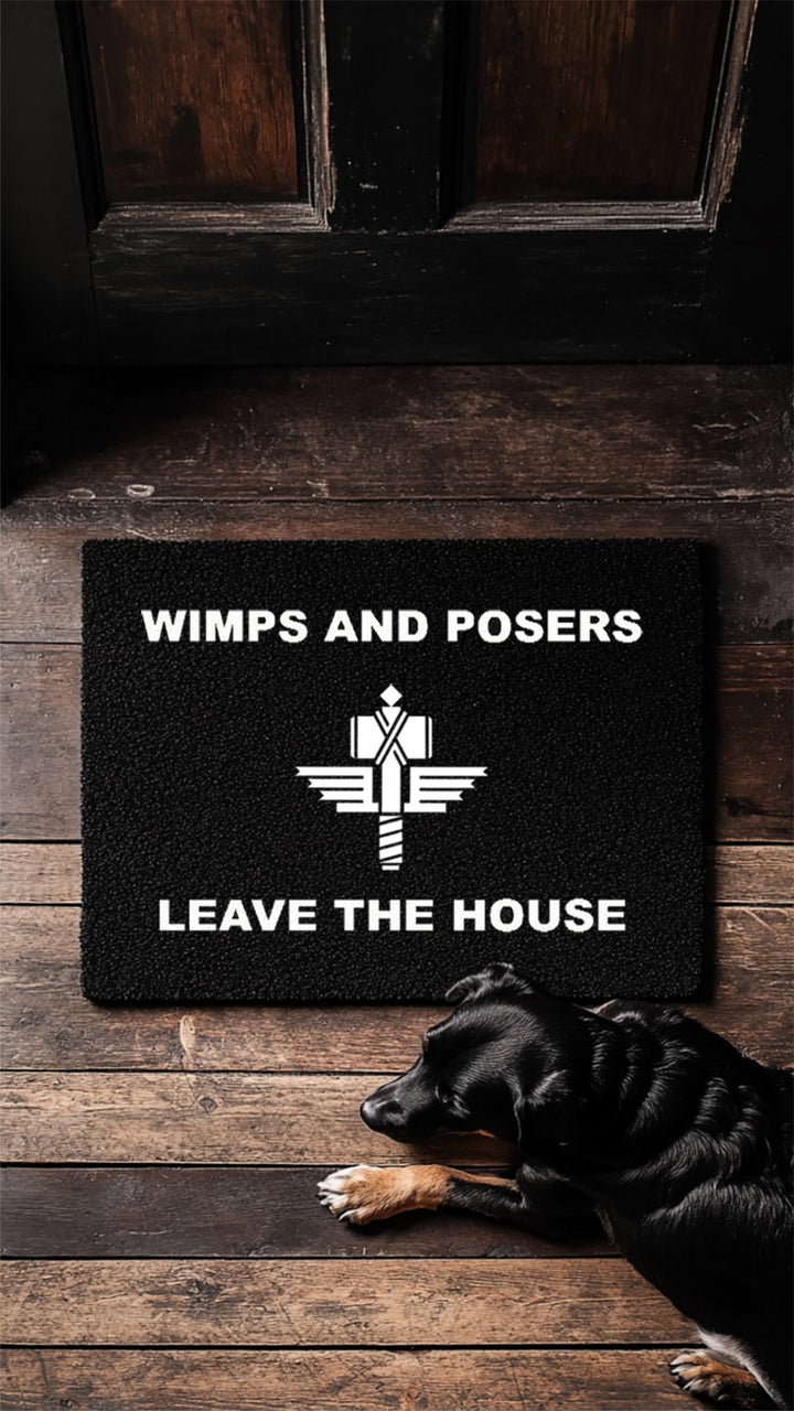 MANOWAR DOORMAT "WIMPS AND POSERS"