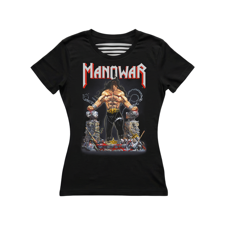MANOWAR LADIES' SLASHED BACK LOUDER THAN HELL