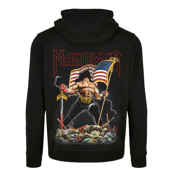 MANOWAR ZIP HOODIE WARRIORS OF THE WORLD